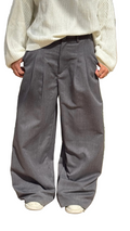 Pleated Pants in Grey